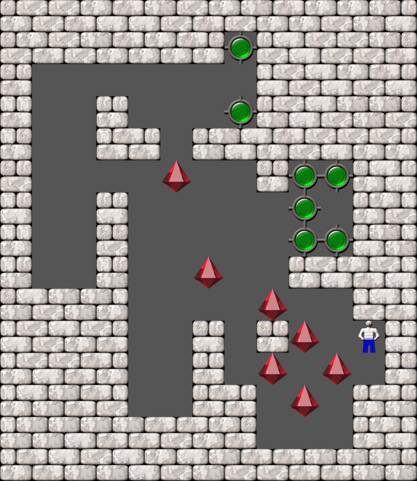 Сокобан More Bugs collections уровень 633